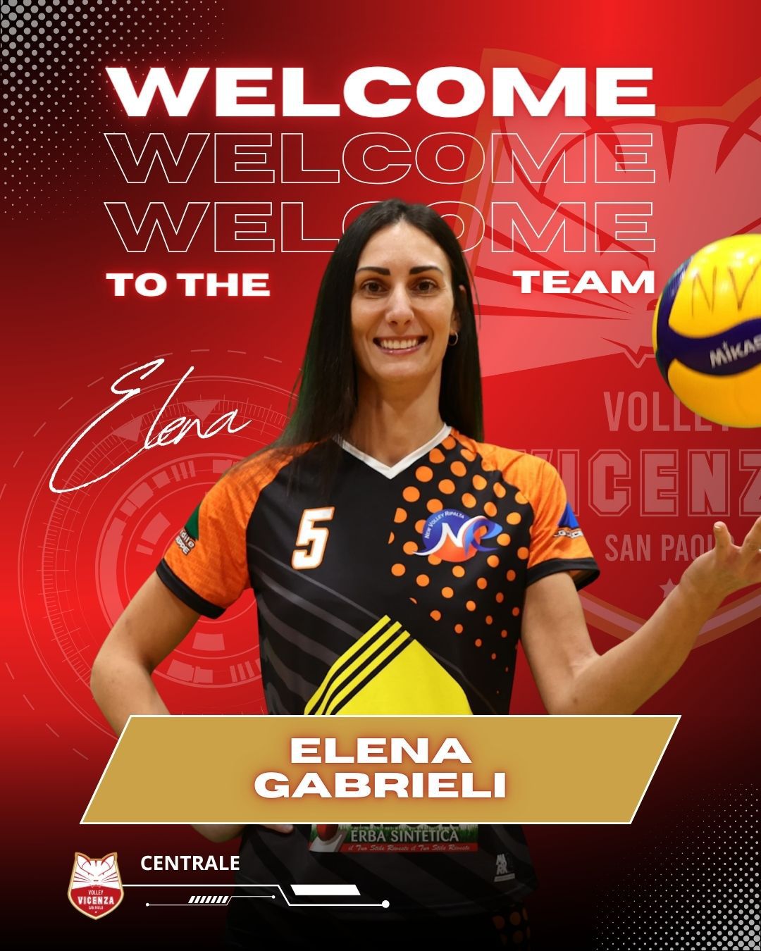 Volksbank Vicenza Volley, al centro arriva Elena Gabrieli