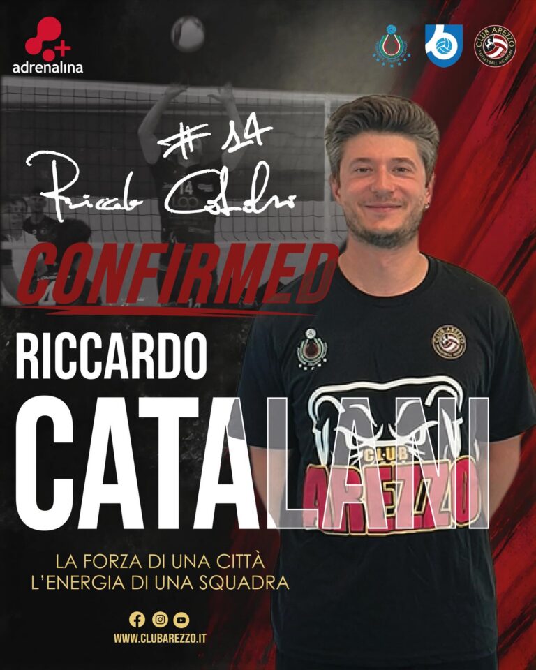 Arezzo riparte da Riccardo Catalani per il secondo anno in Serie B