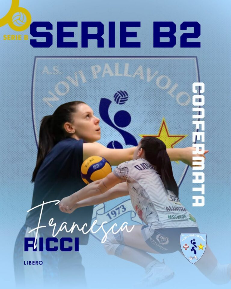 Novi conferma Francesca Ricci nel ruolo di libero per la B2