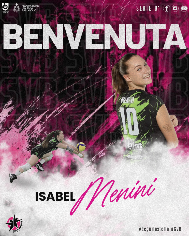 La Star Volley Bisceglie aggiunge Isabel Menini