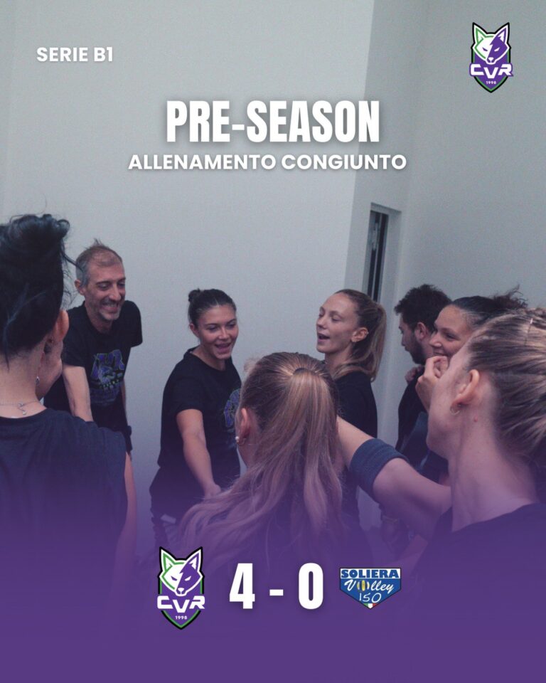 FOS CVR, 4-0 con Soliera nel test del PalaRivalta