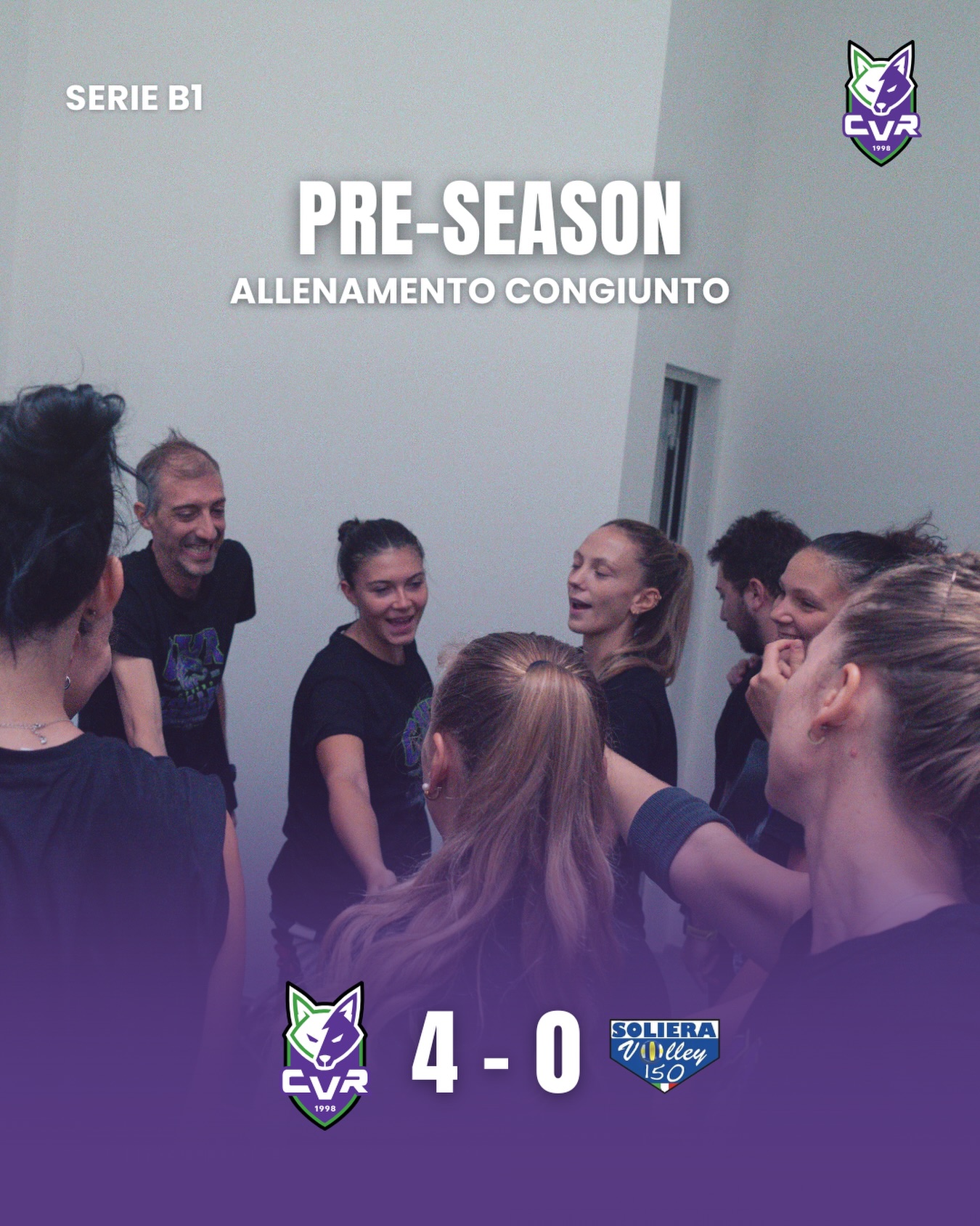 FOS CVR, 4-0 con Soliera nel test del PalaRivalta