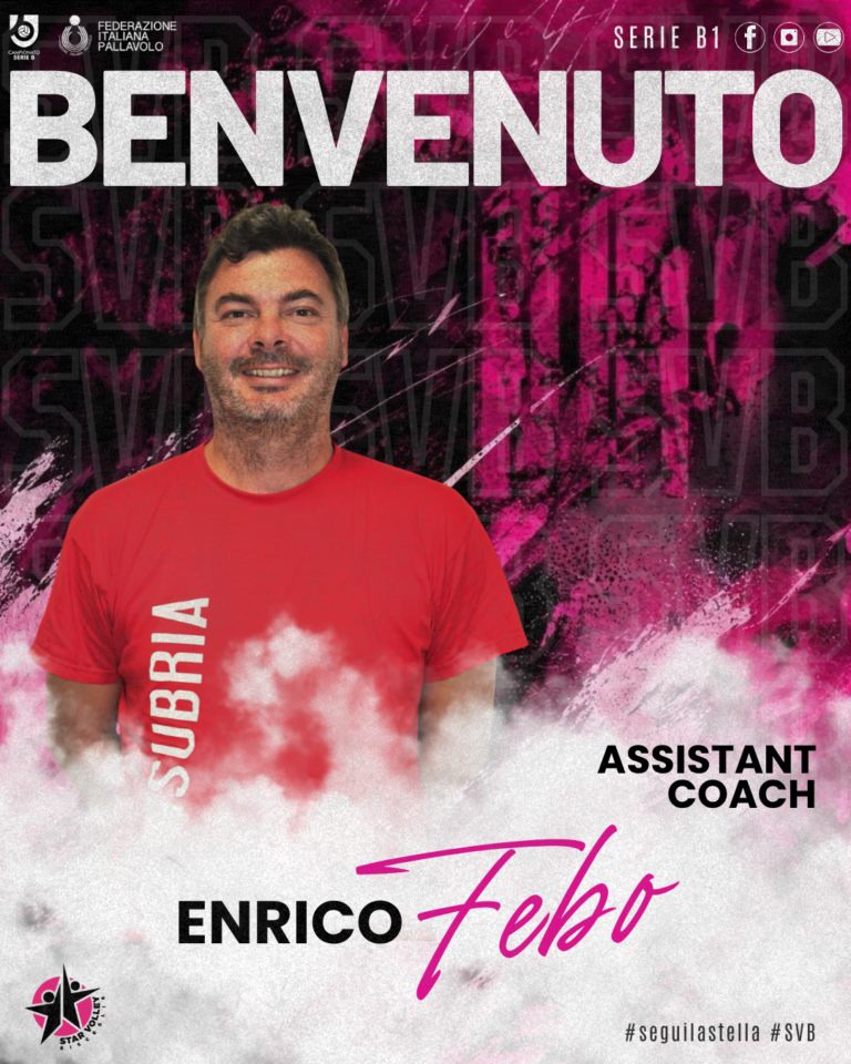 Star Volley Bisceglie, Enrico Febo è il nuovo assistente allenatore