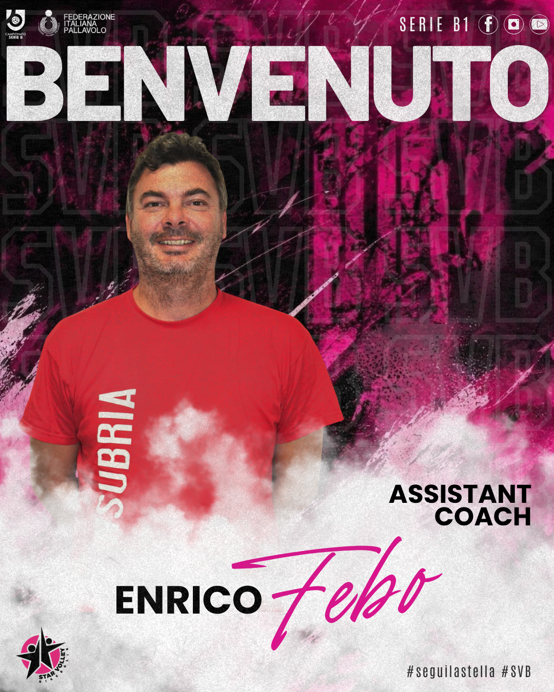 Star Volley Bisceglie, Enrico Febo è il nuovo assistente allenatore