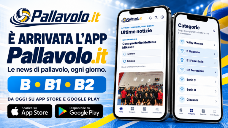 Pallavolo.it arriva sul tuo smartphone