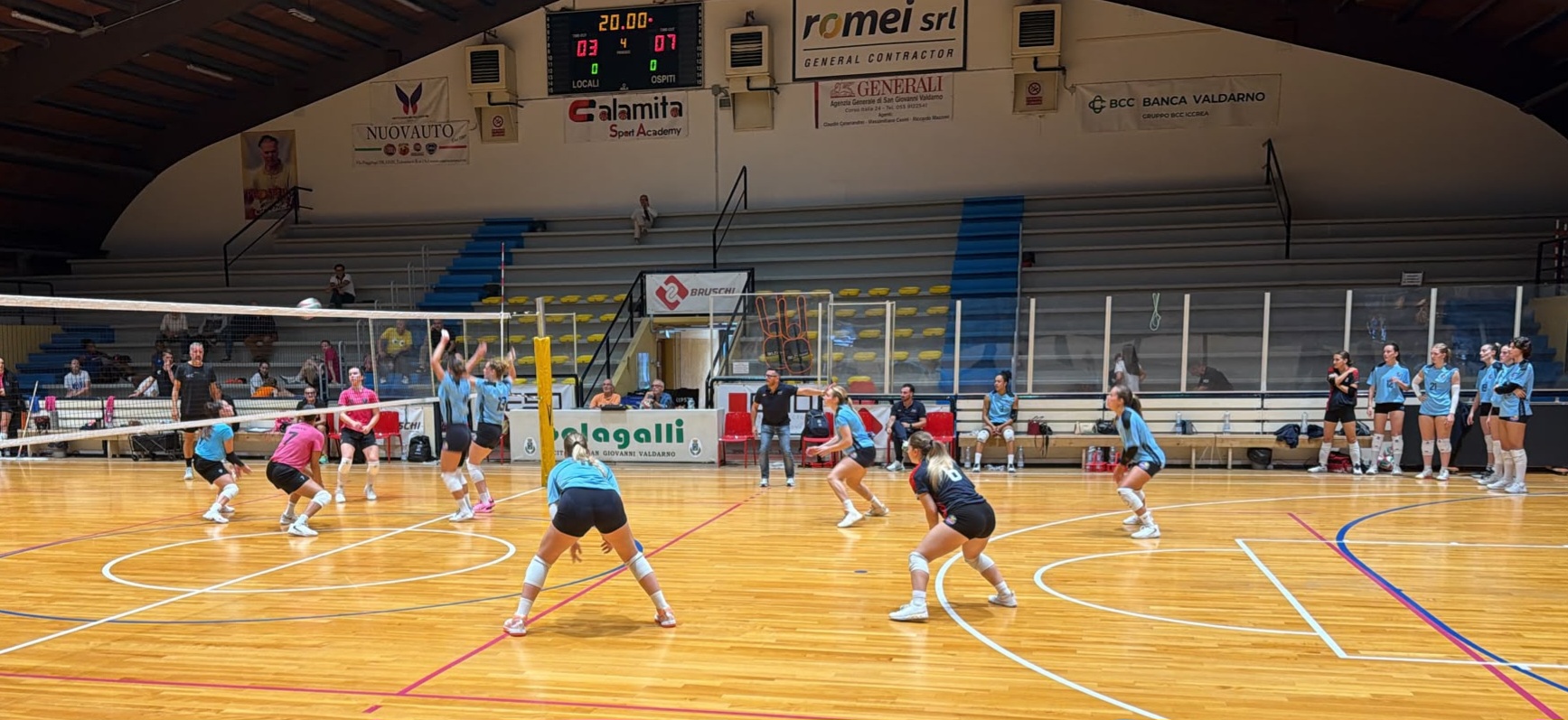 Sirio Perugia vince 3-1 a Roma, Nielson chiude il test con 19 punti